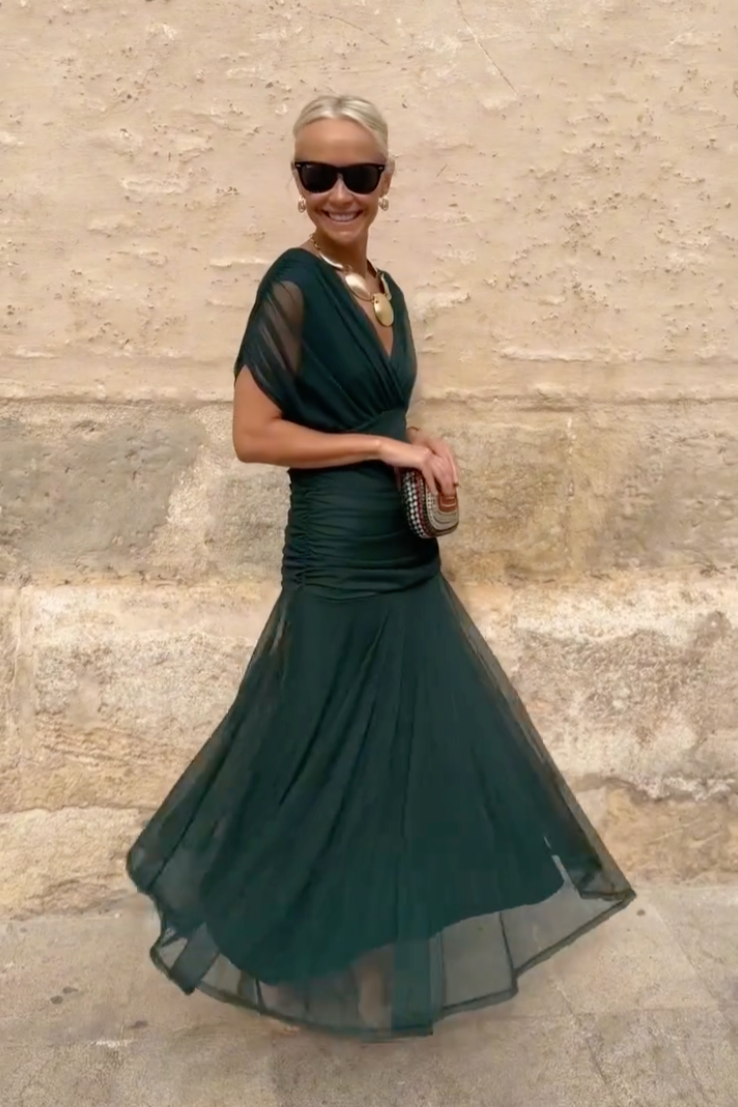 Robe Sophie à col en V