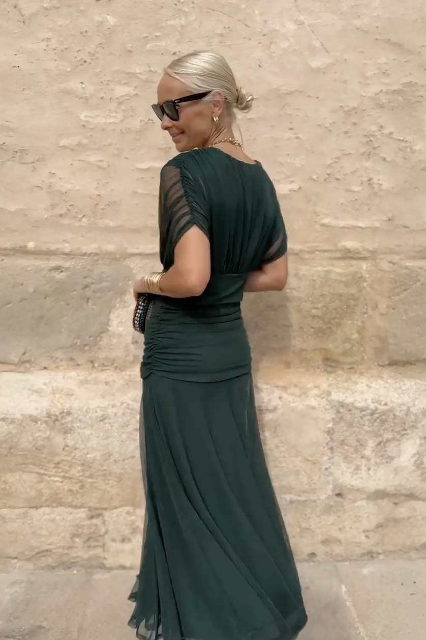Robe Sophie à col en V