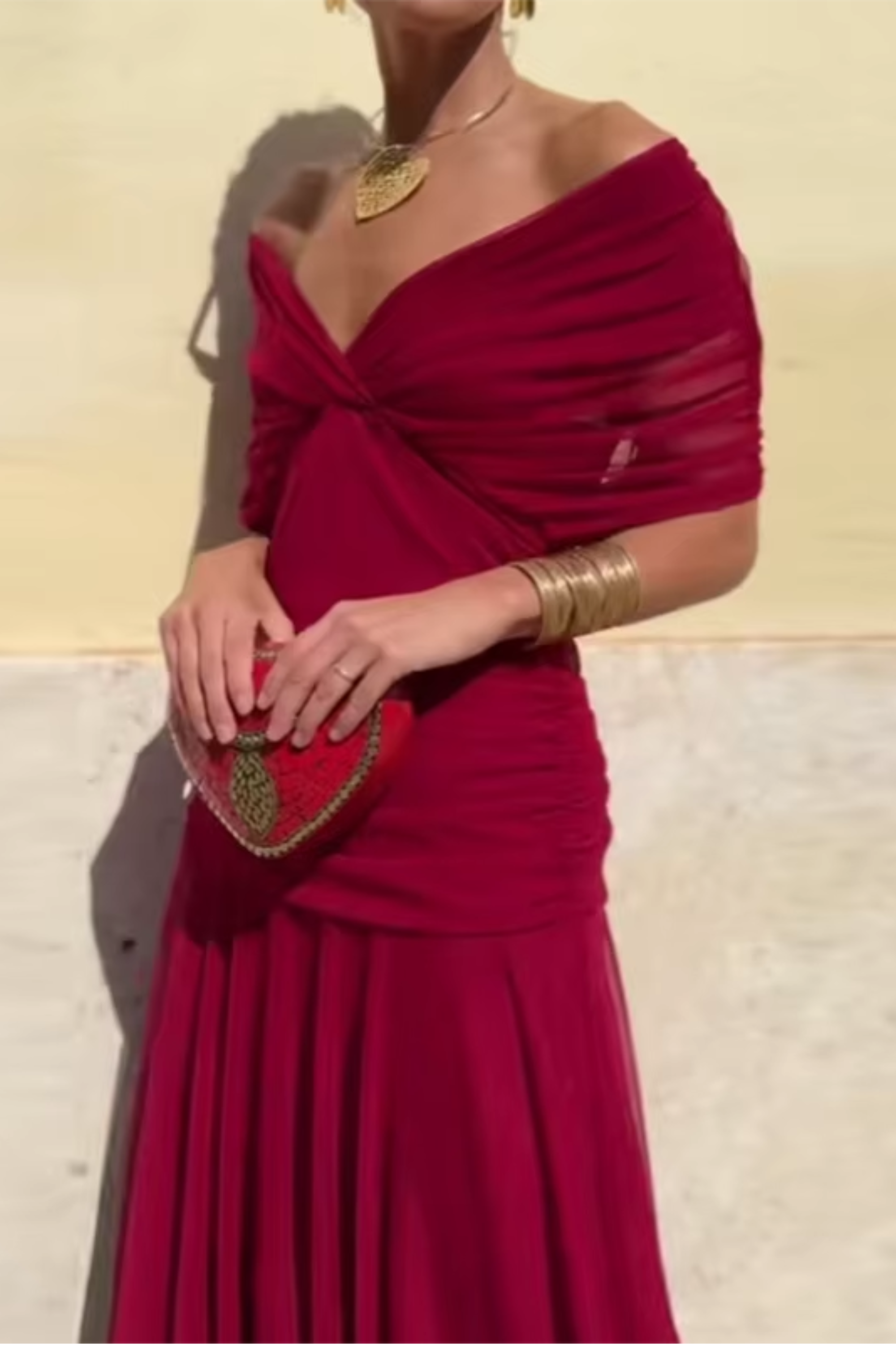 Robe Sophie à col en V