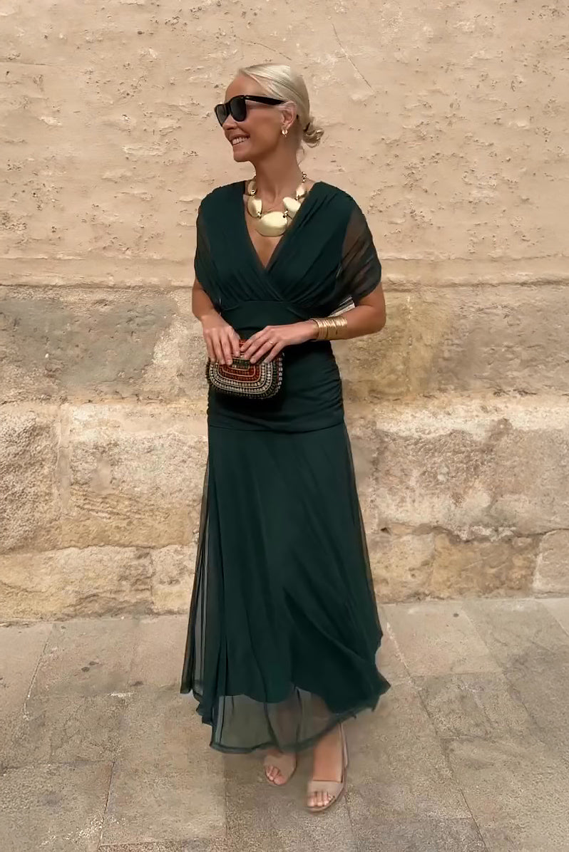 Robe Sophie à col en V