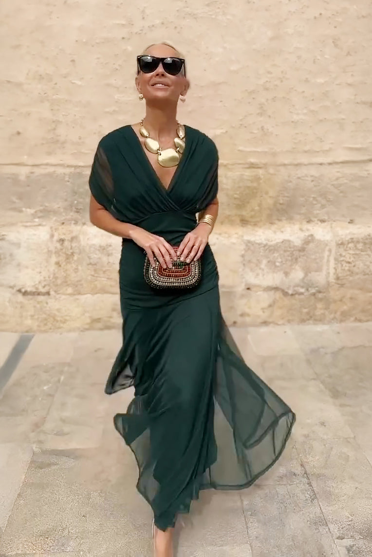 Robe Sophie à col en V