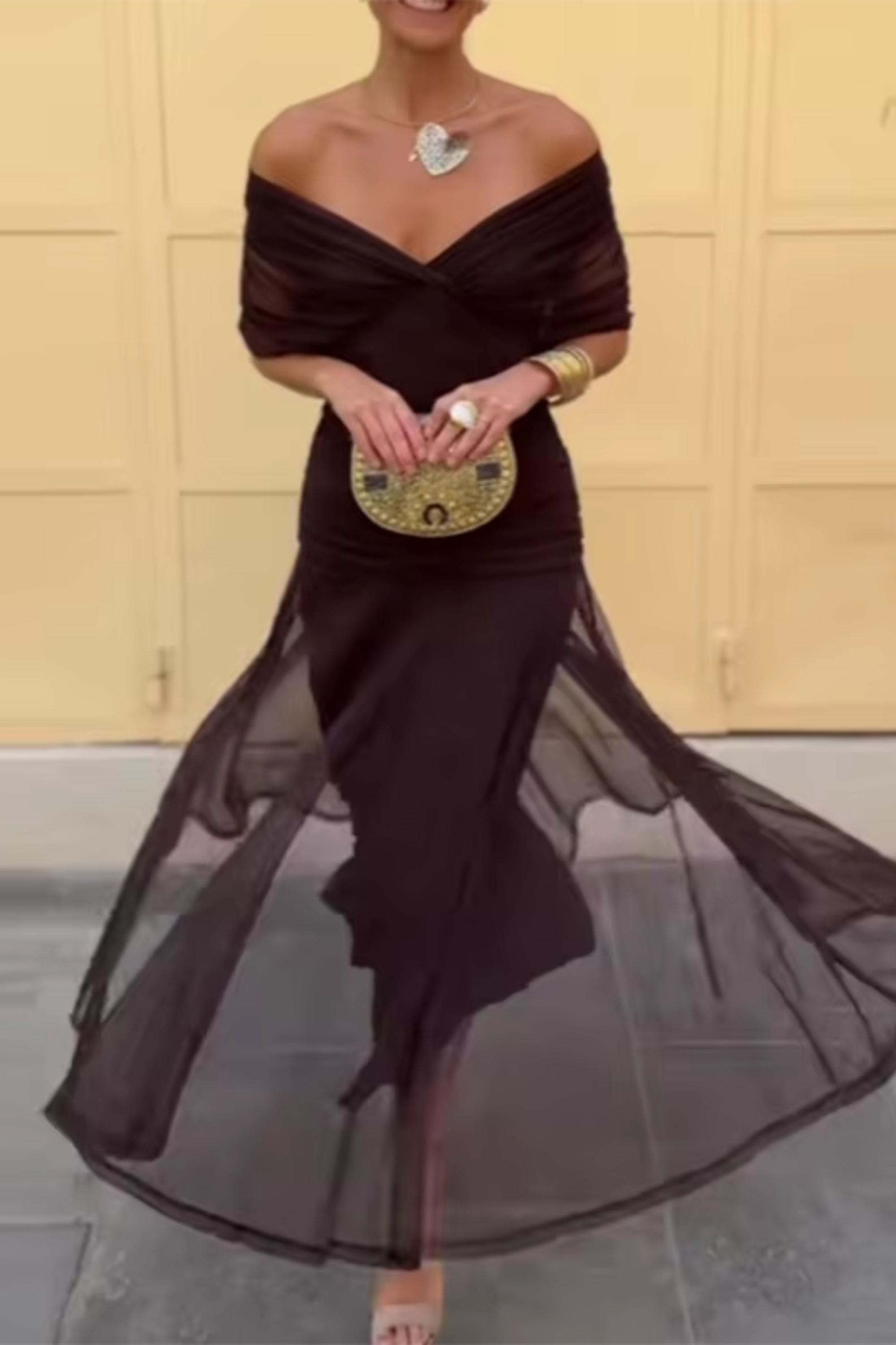 Robe Sophie à col en V