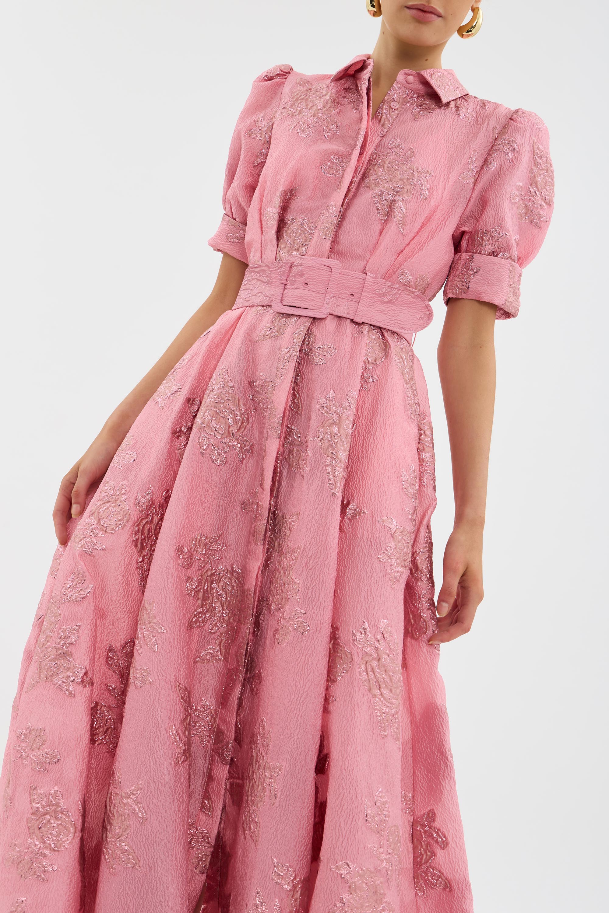 Amalia - Robe Longue à Manches Bouffantes