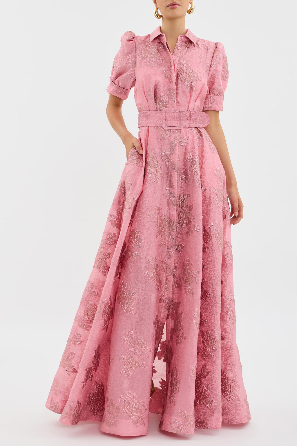 Amalia - Robe Longue à Manches Bouffantes