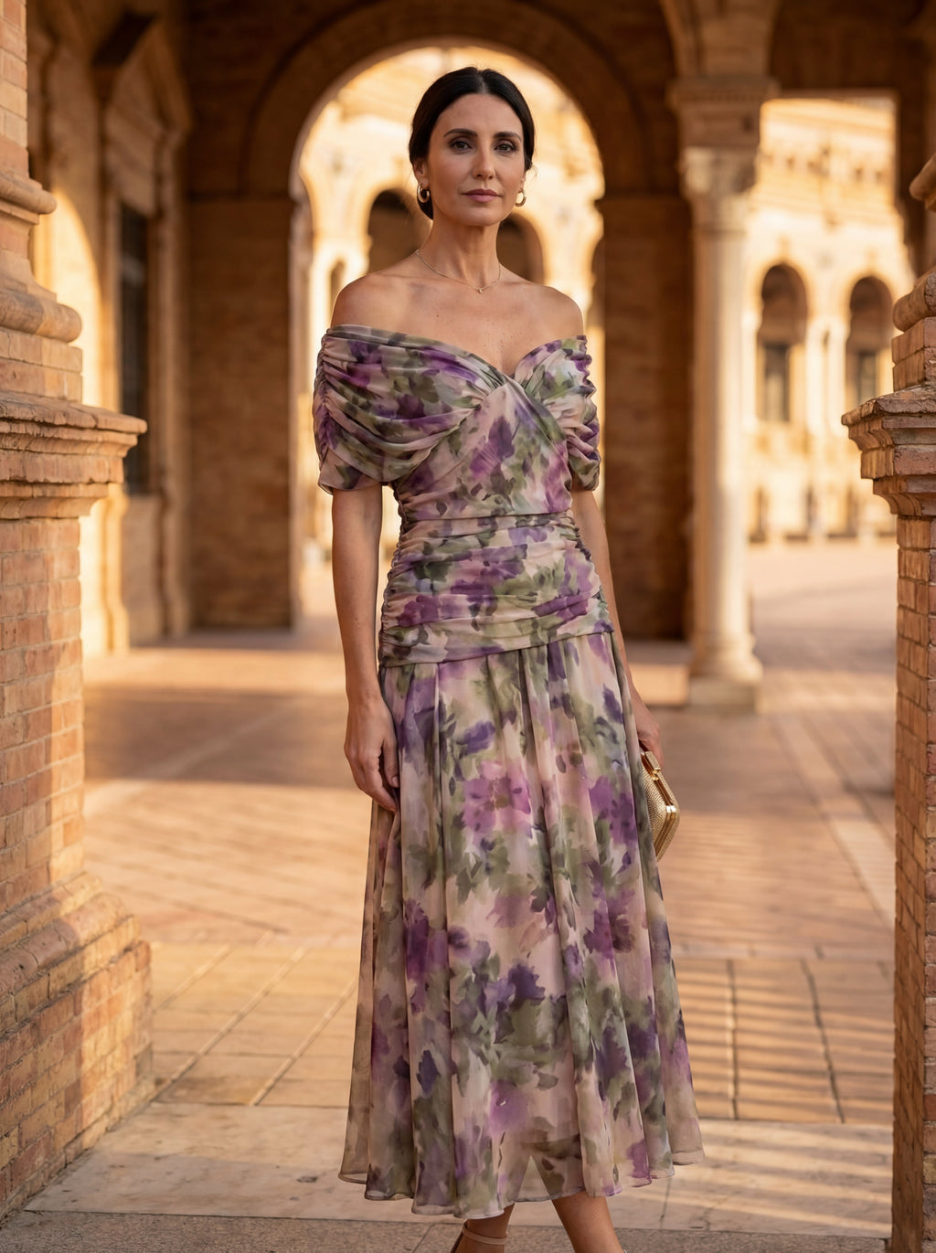 Robe Sophie à col en V
