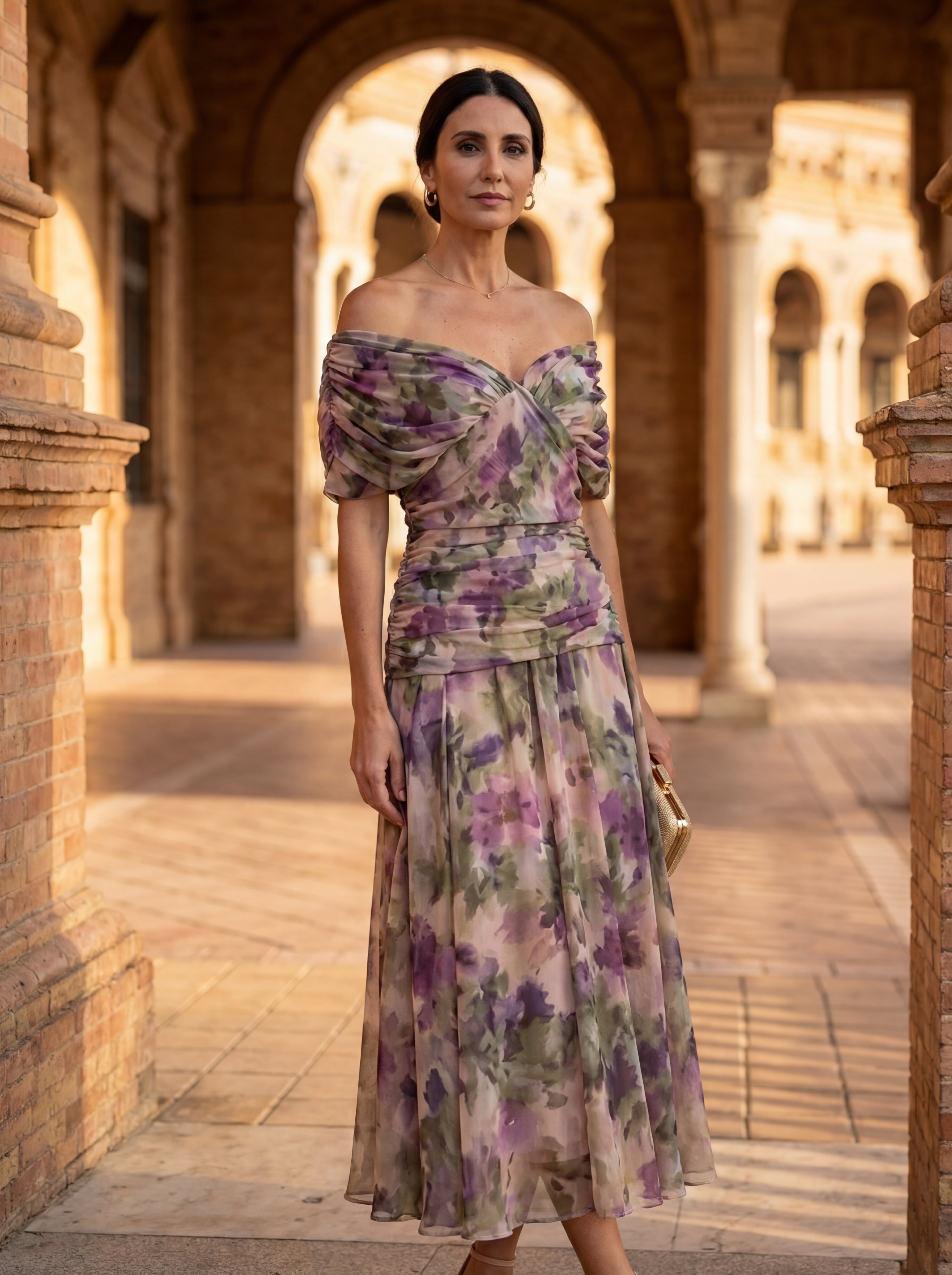 Robe Sophie à col en V