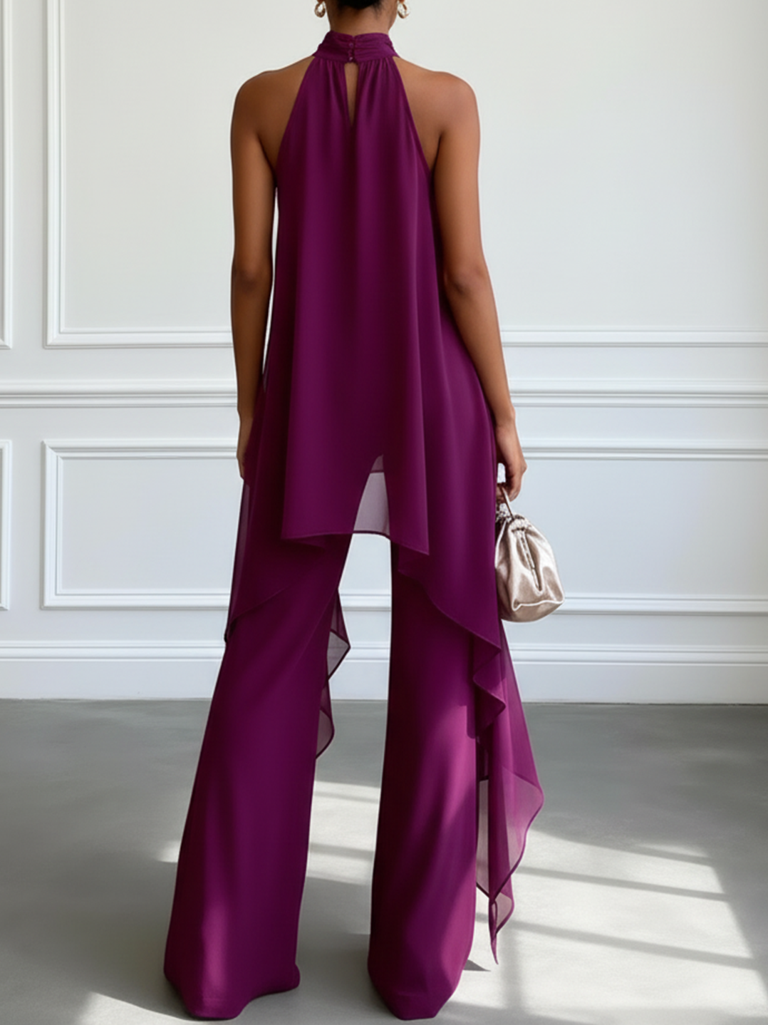 Viola | Ensemble élégant haut dos nu et pantalon