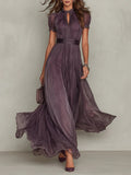 Ashley | Robe maxi en mousseline élégante et vintage