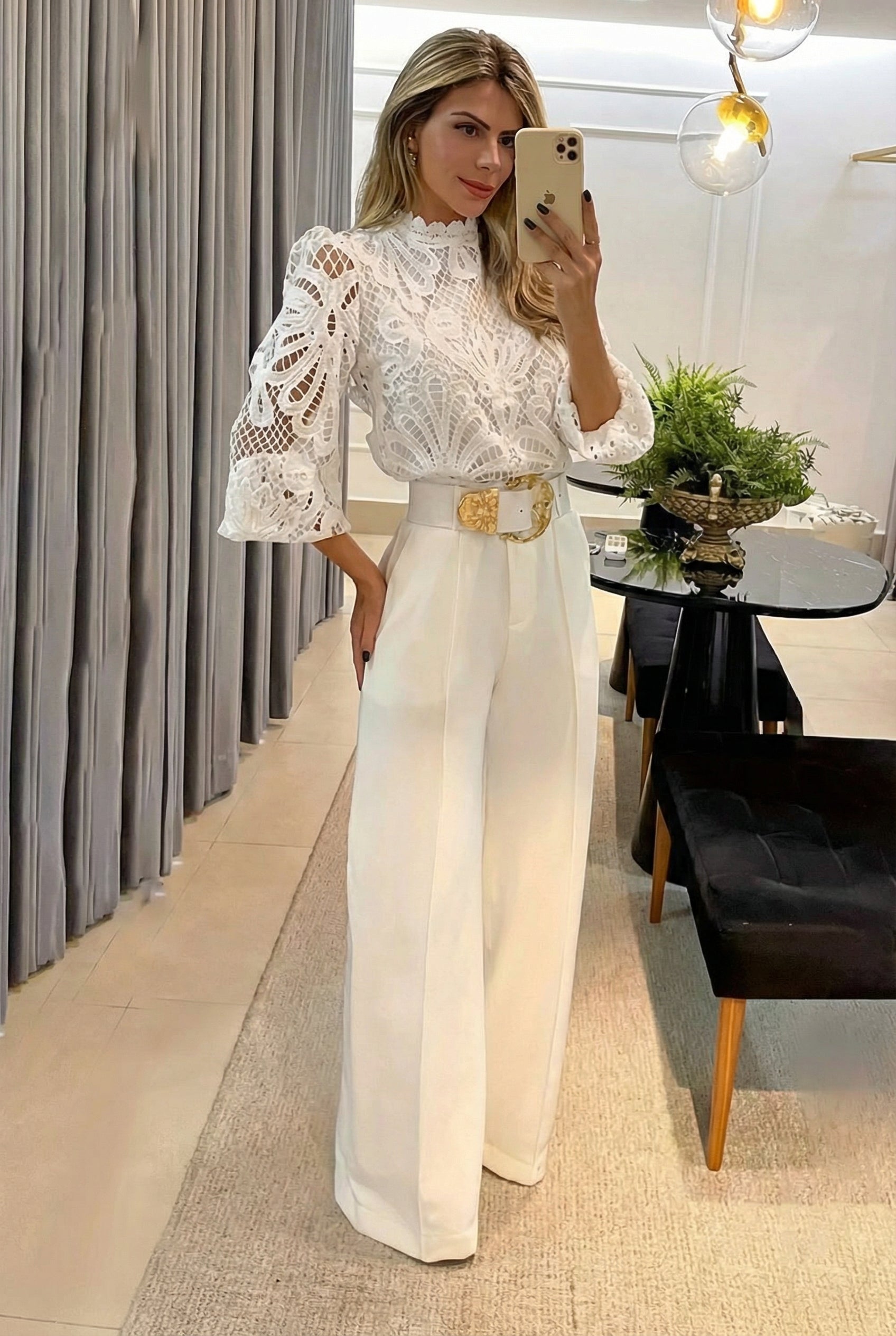 Marie | Tenue (Chemisier + Pantalon)
