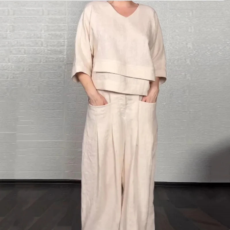 Lisa | Ensemble fluide en coton et lin