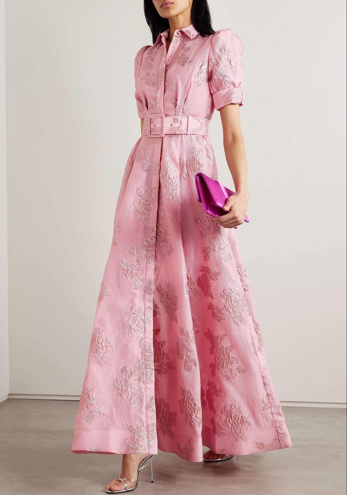 Amalia - Robe Longue à Manches Bouffantes