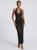 Lia – Robe longue en dentelle