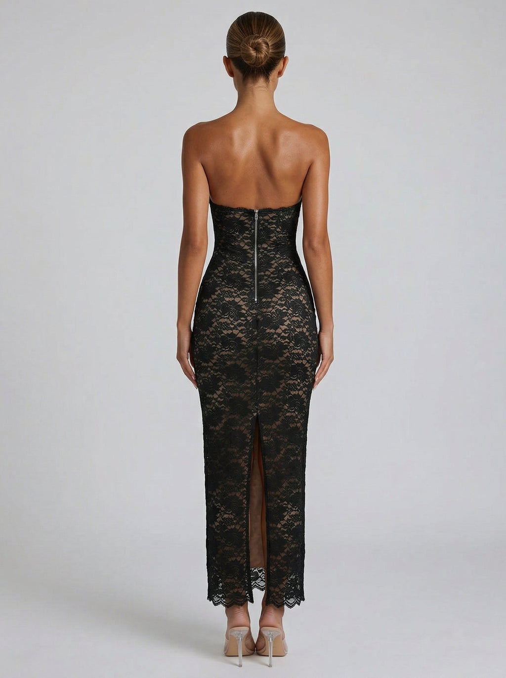 Lia – Robe longue en dentelle