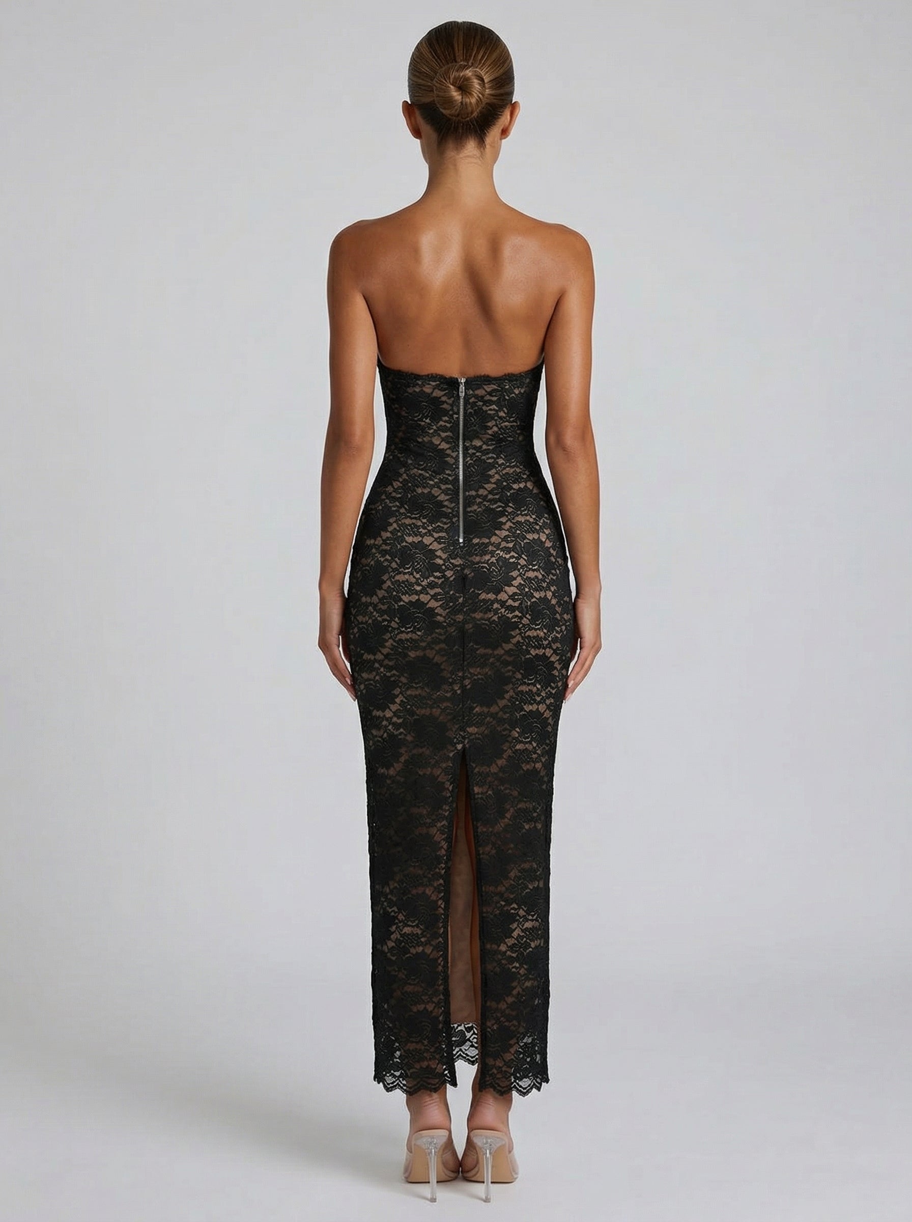 Lia – Robe longue en dentelle