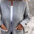 Cardigan confortable avec zip